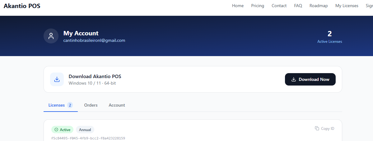 Akantio POS Portal