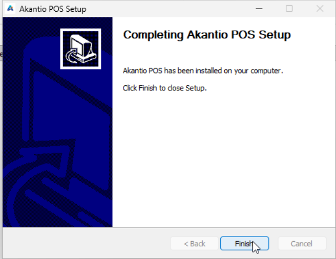 Akantio POS Setup Wizard - Launch Akantio POS